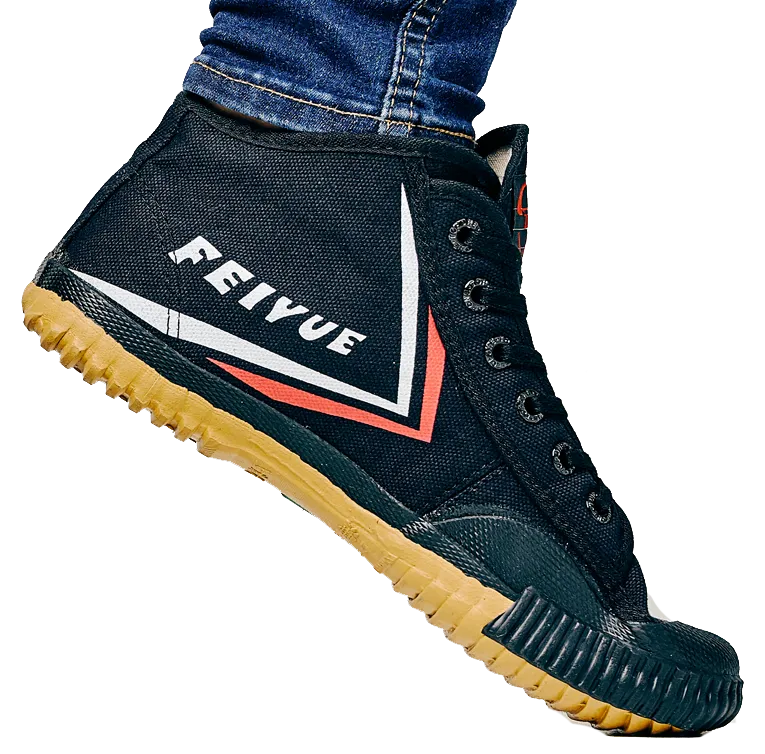 Feiyue High Top - Black Original Shaolin Kung Fu Wushu Martial Arts