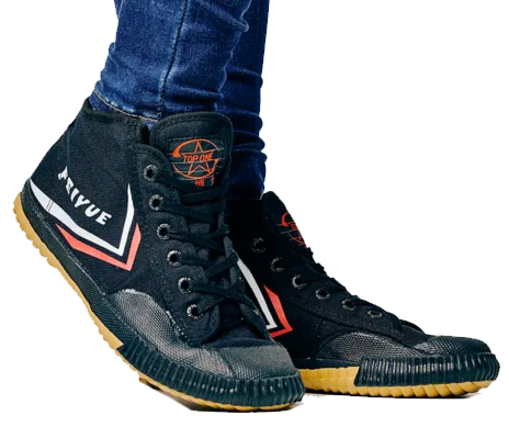 Feiyue High Top - Black Original Shaolin Kung Fu Wushu Martial Arts