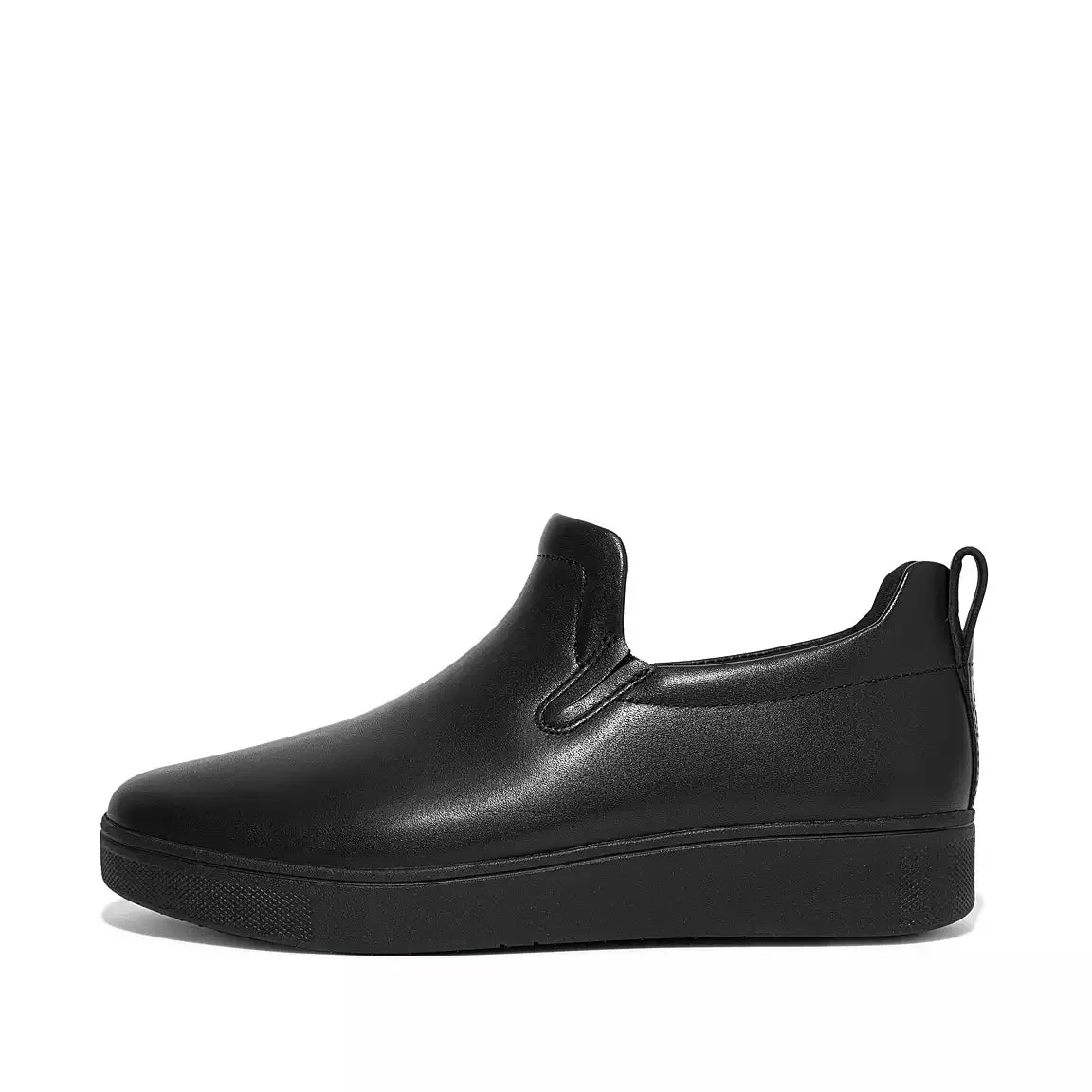 FitFlop RALLY Leather Slip-On Skate Trainers