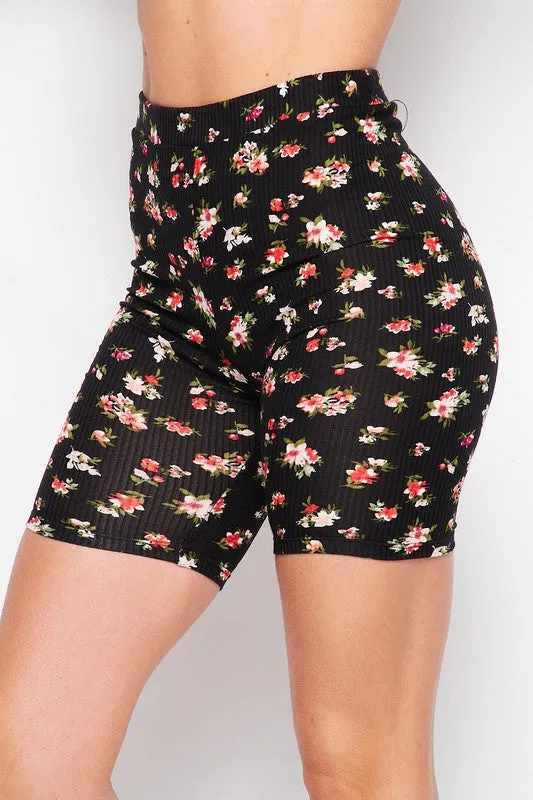 Floral Bike Shorts