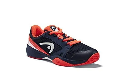 HEAD Junior Sprint 2.5 Kid's Tennis Shoes, Dark Blue/Neon Red (6 US)