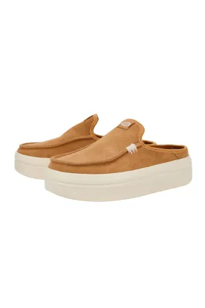 HEYDUDE Women’s Austin Lift Classic Shoes in Tan | 41272-265