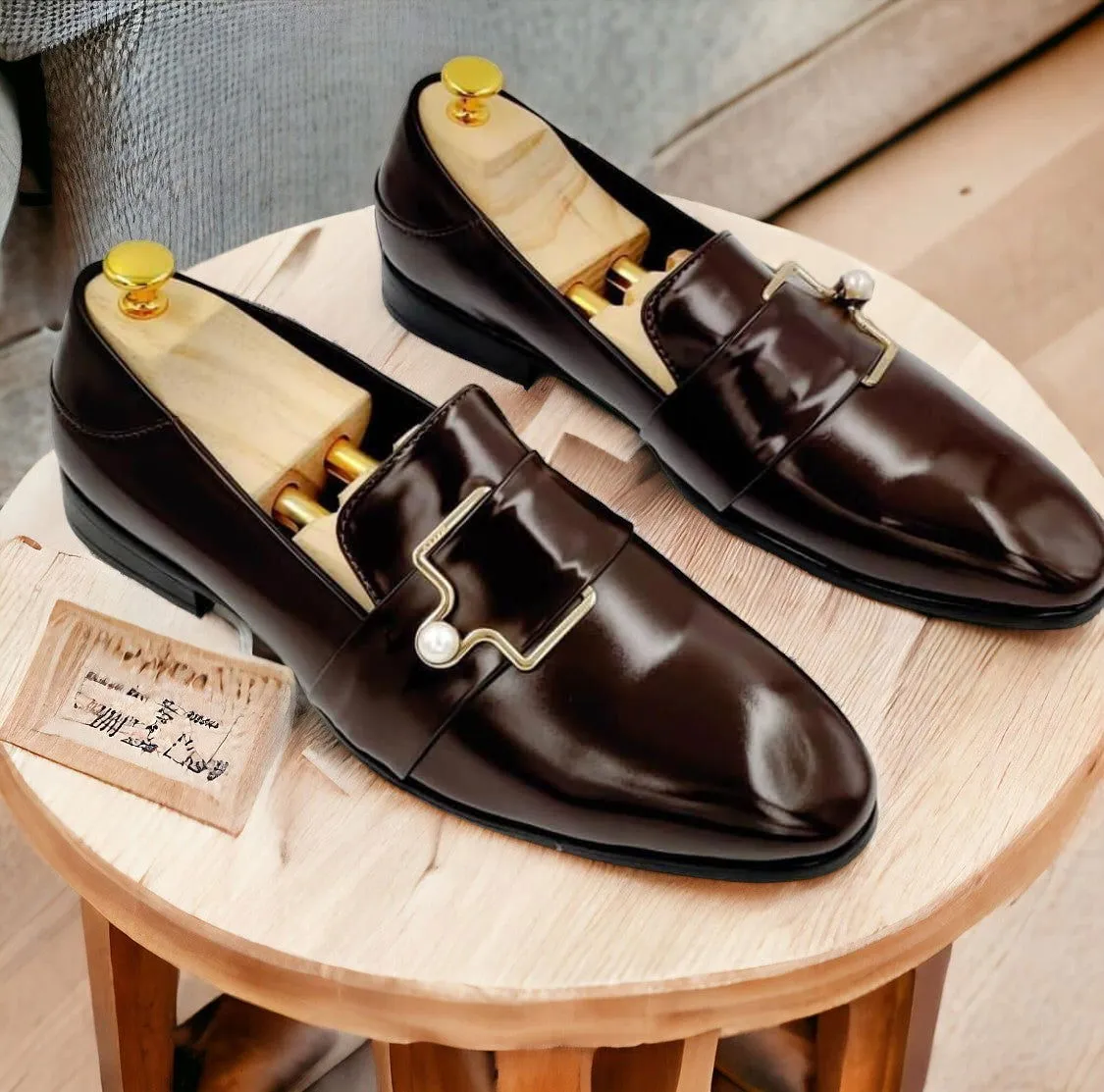 Jack Marc Shiny Mens Loafer