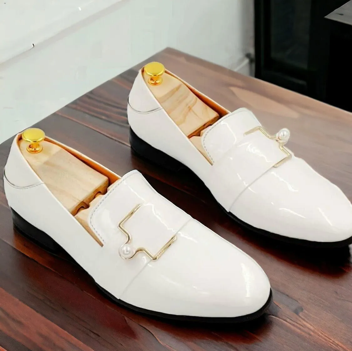 Jack Marc Shiny Mens Loafer