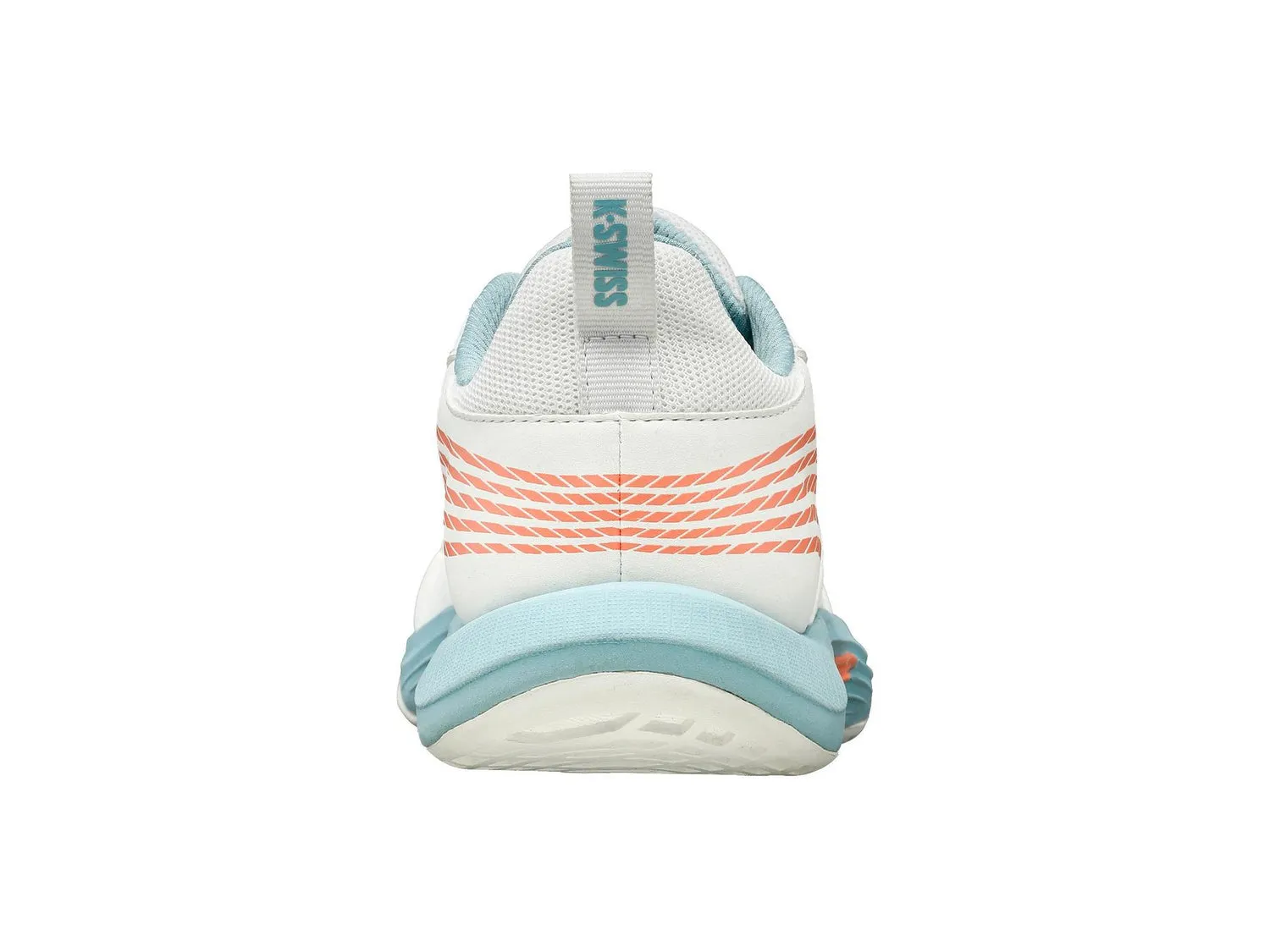 K-Swiss Kids SpeedTrac Tennis Shoes in Blanc De Blanc/Nile Blue/Desert Flower
