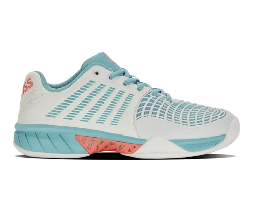K-Swiss Women's Express Light 3 Blanc De Blanc Nile Blue Desert Flower Shoes