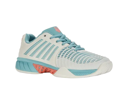 K-Swiss Women's Express Light 3 Blanc De Blanc Nile Blue Desert Flower Shoes