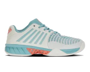 K-Swiss Women's Express Light 3 Blanc De Blanc Nile Blue Desert Flower Shoes