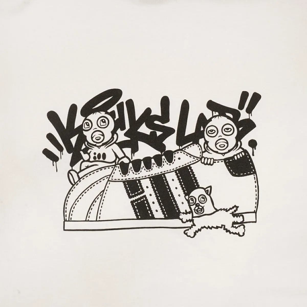 KICKS LAB. ILLBROS LONG T-SHIRT WHITE