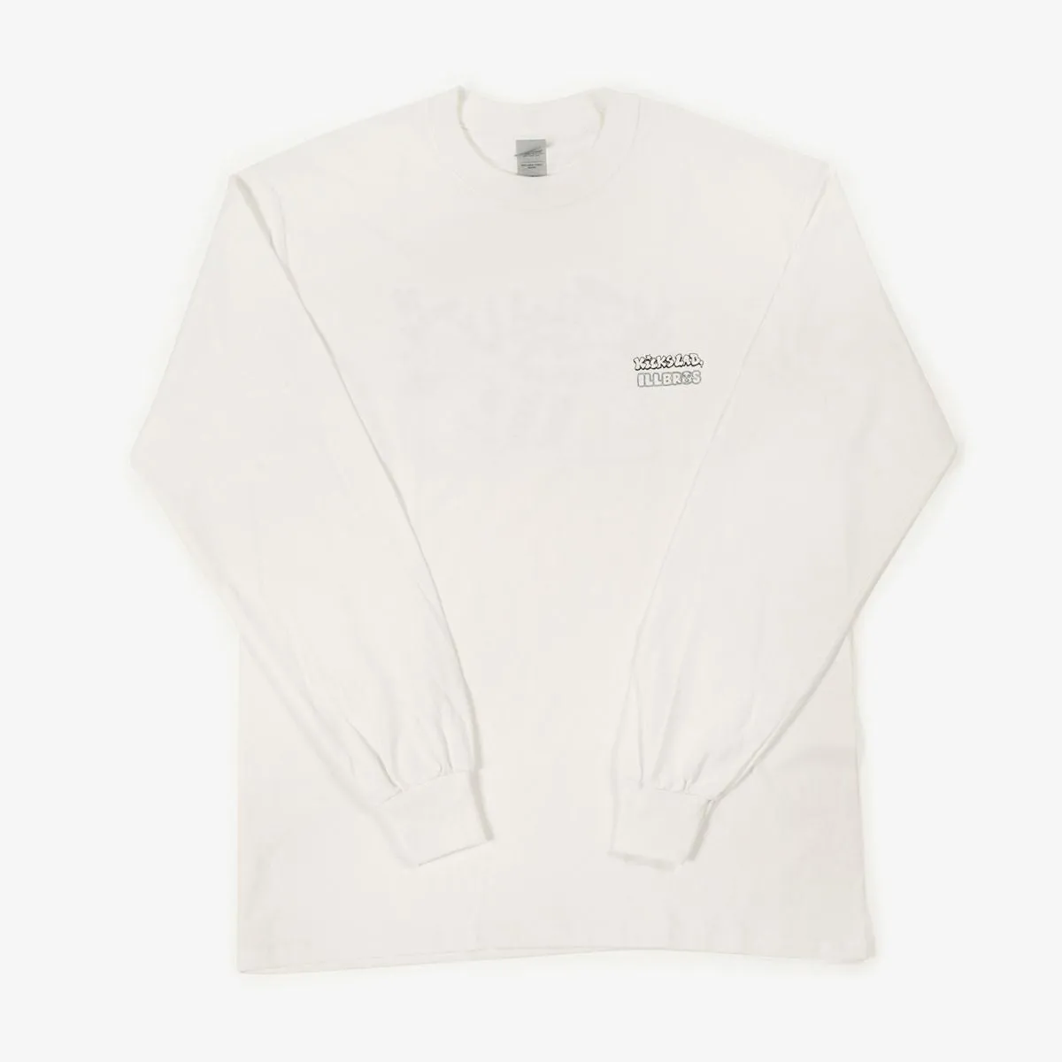 KICKS LAB. ILLBROS LONG T-SHIRT WHITE