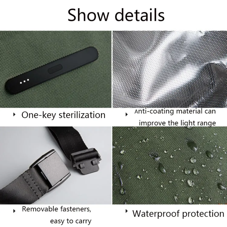 KINGSONS KS3231 UV Disinfected Shoulder Bag Simple Waterproof Crossbody Bag