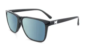 Knockaround Fast Lanes Sport Jelly Black/Sky Blue Sunglasses
