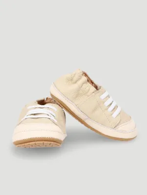 Lace Up Leather Soft Sole Shoe