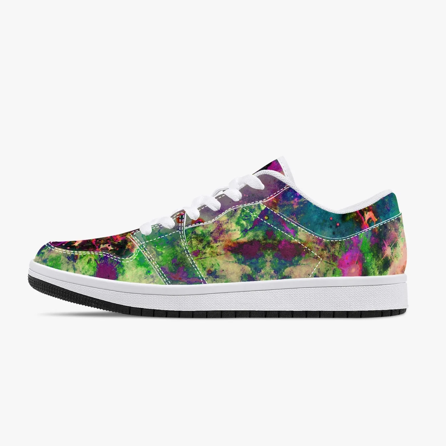 Lucid Psychedelic Split-Style Low-Top Sneakers