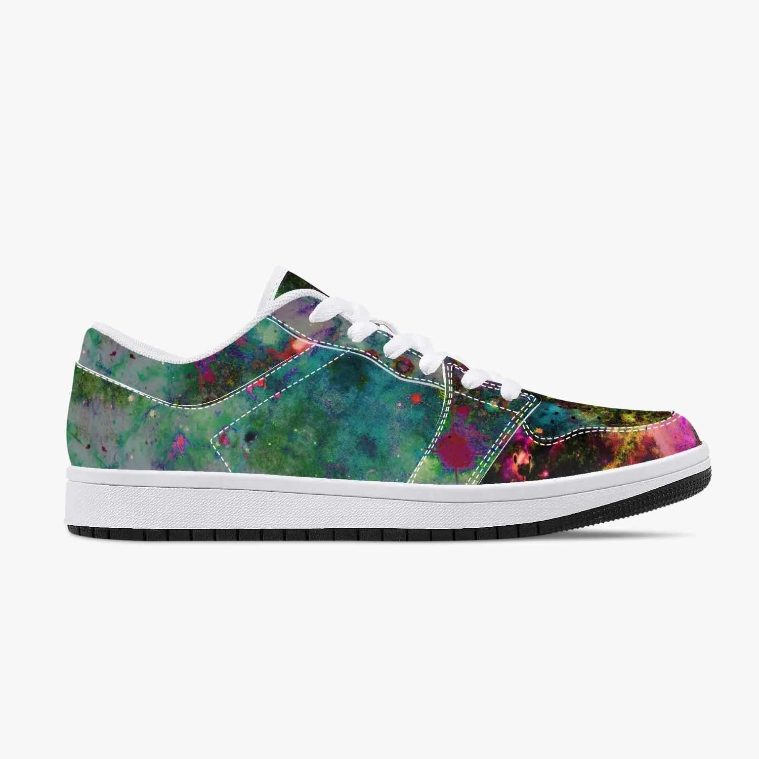 Lucid Psychedelic Split-Style Low-Top Sneakers