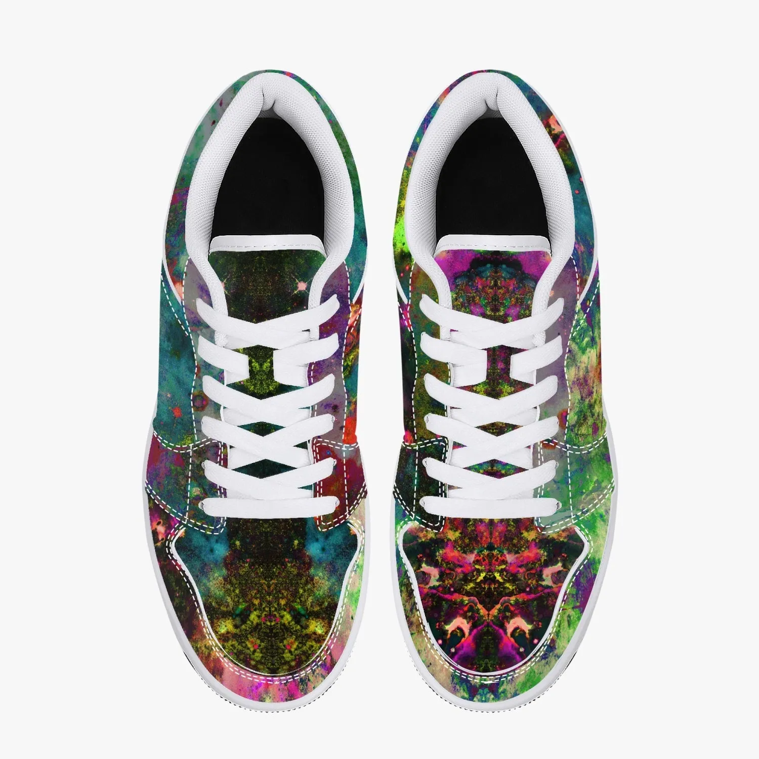 Lucid Psychedelic Split-Style Low-Top Sneakers