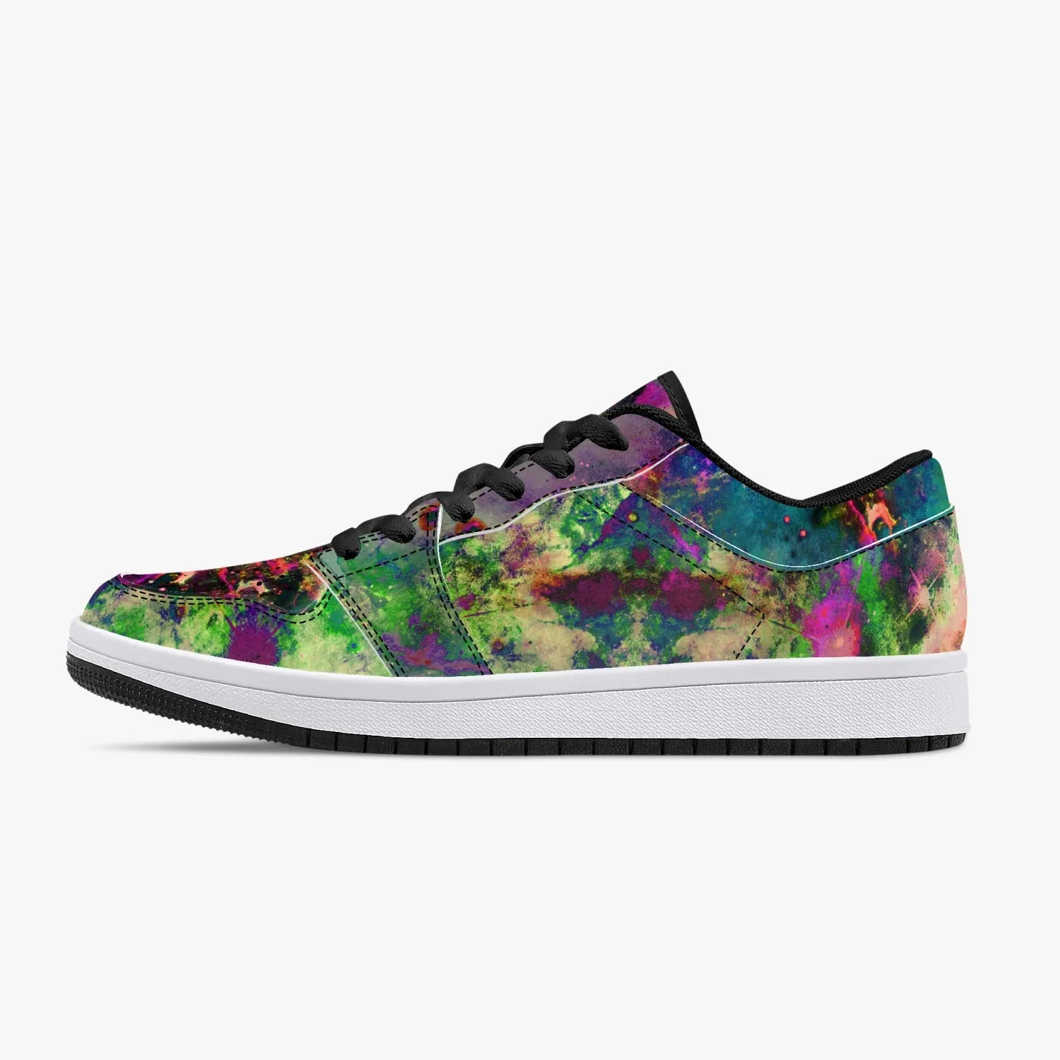 Lucid Psychedelic Split-Style Low-Top Sneakers