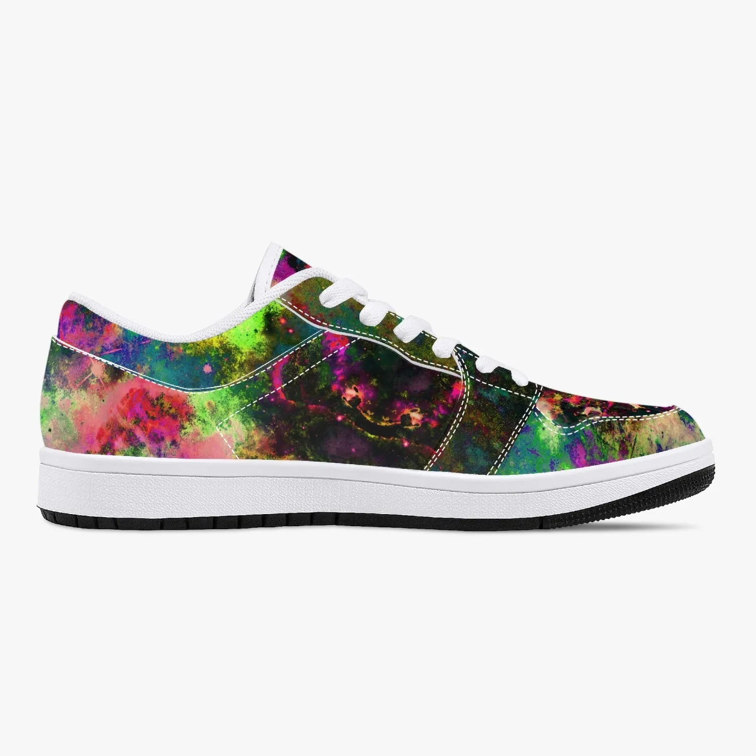 Lucid Psychedelic Split-Style Low-Top Sneakers
