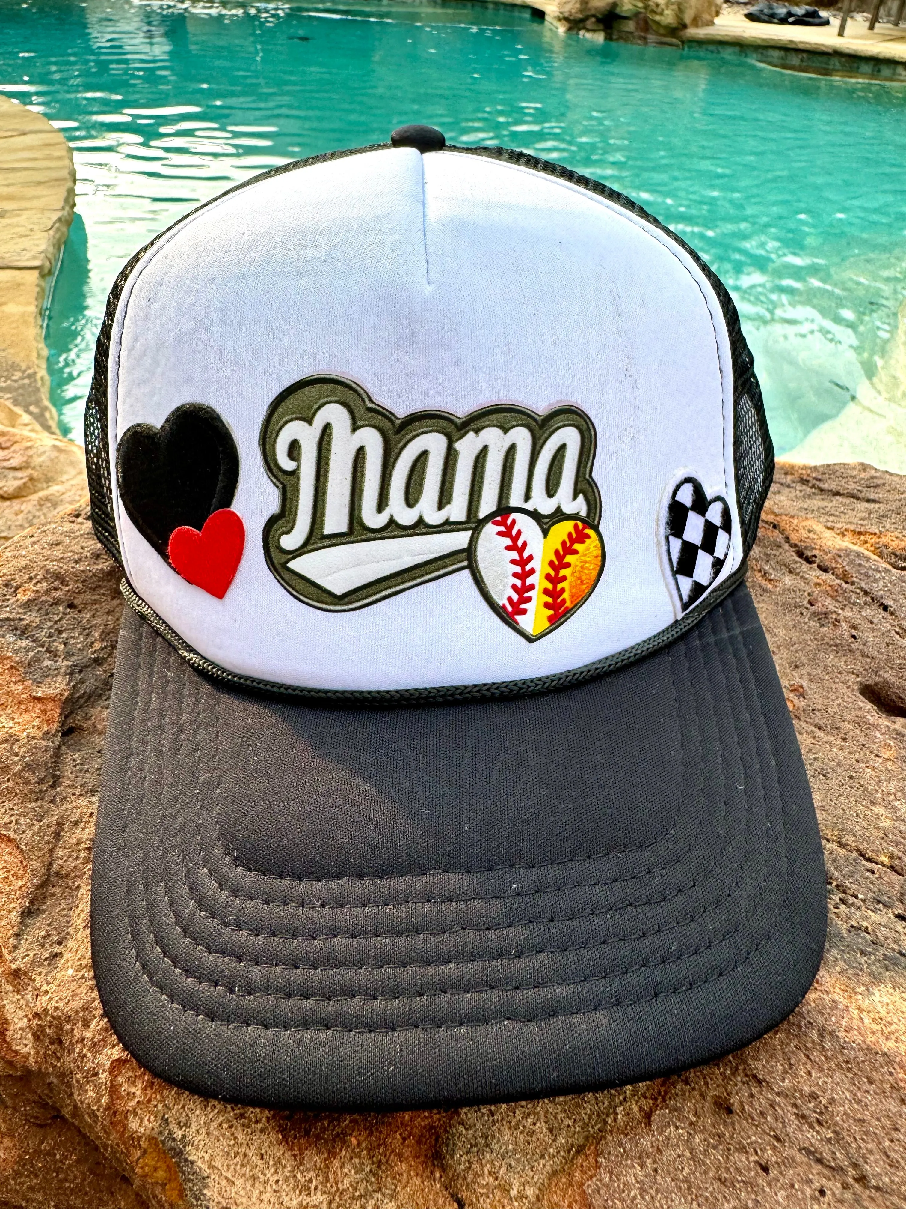 Mama of Both (Baseball & Softball) Trucker Patch Cap