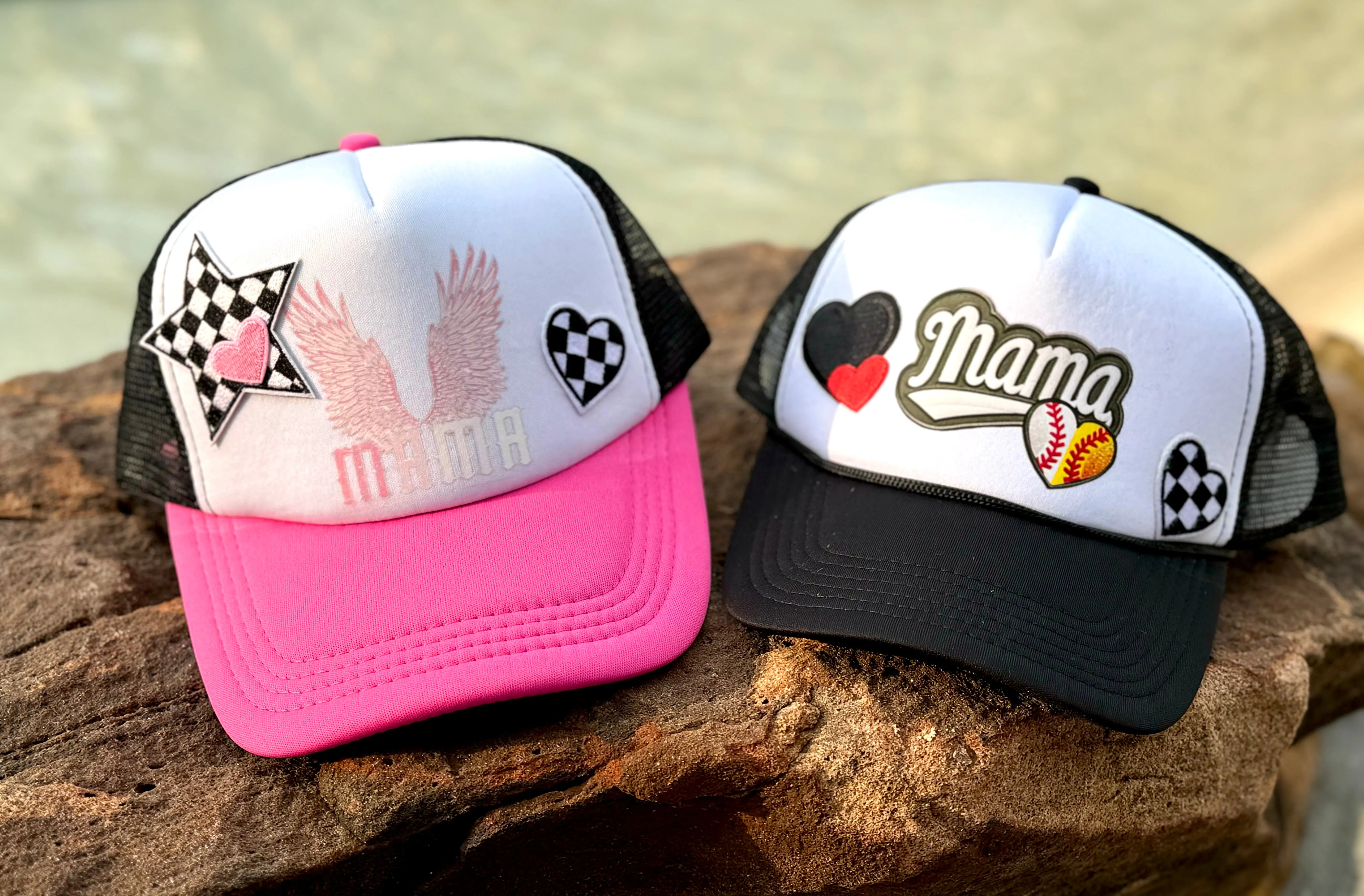 Mama of Both (Baseball & Softball) Trucker Patch Cap