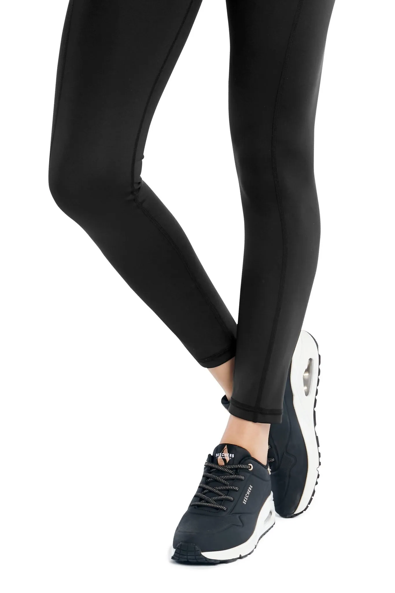 Metallic Tri-Lace-Up Slip-On Sneaker Black