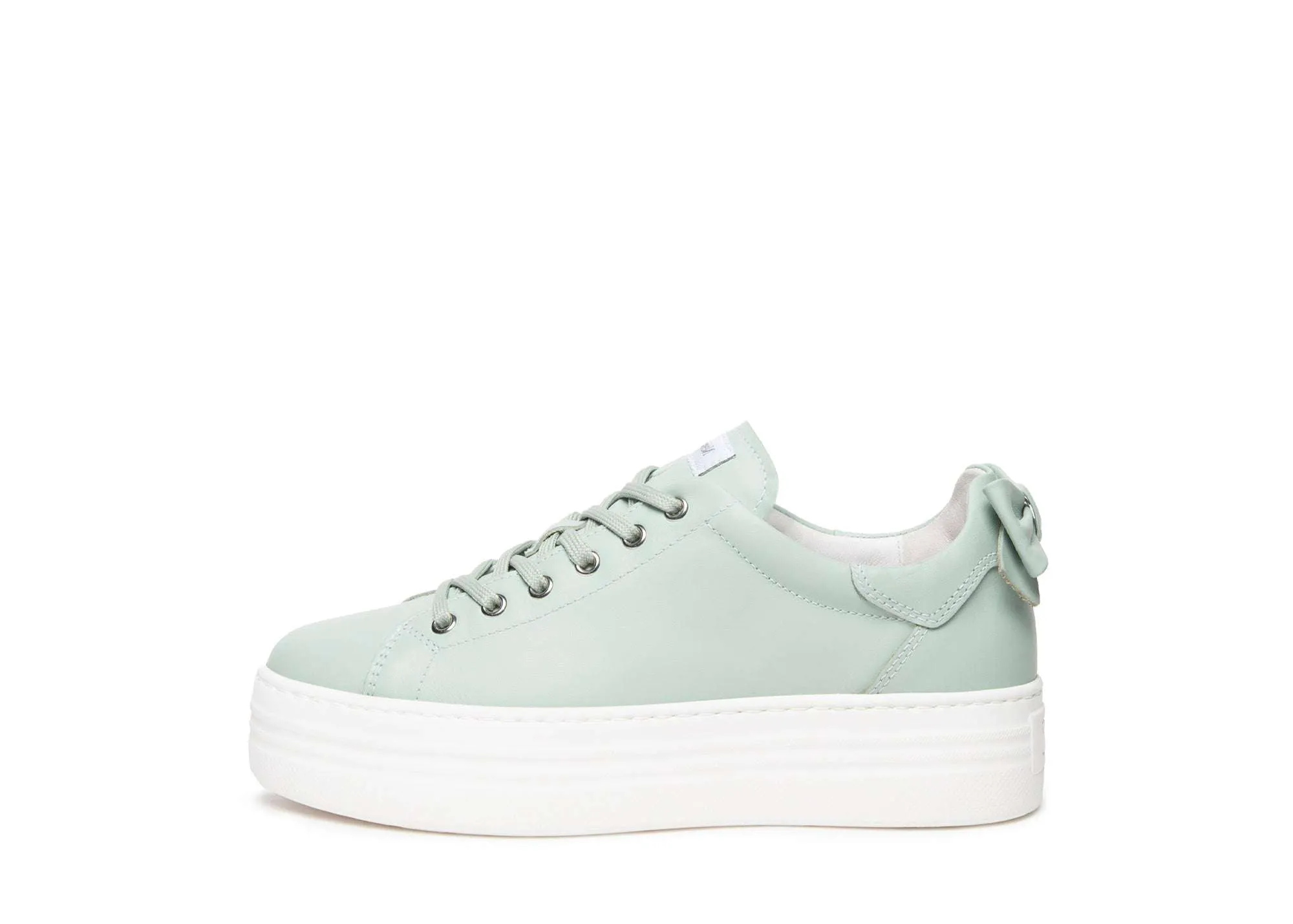 NeroGiardini Sage Green Platform Trainer|E406520D53
