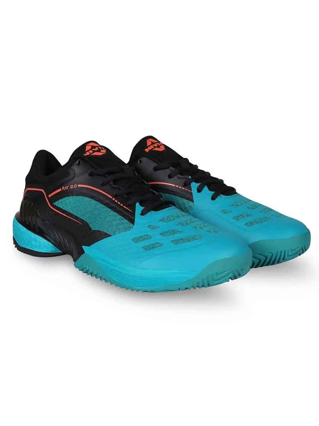 NIVIA Men Ray 2.0 Tennis Shoes (Turquoise/Black)