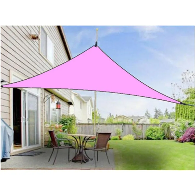 Outdoor Sunshade Triangle Sky Screen Simple Sun Protection Canopy, Size:3X3X3M(Random Color)