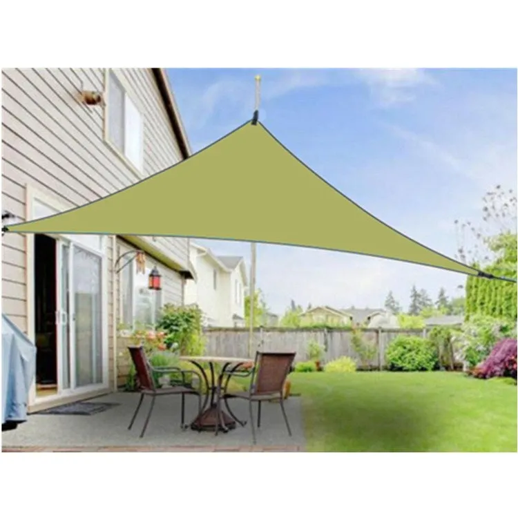 Outdoor Sunshade Triangle Sky Screen Simple Sun Protection Canopy, Size:4X4X4M(Random Color)
