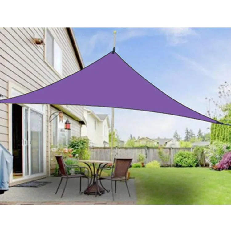 Outdoor Sunshade Triangle Sky Screen Simple Sun Protection Canopy, Size:4X4X4M(Random Color)