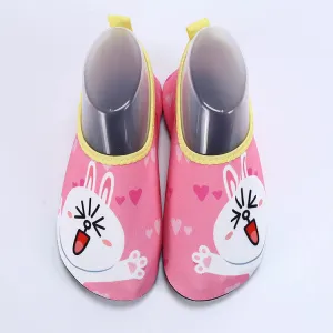 Rabbit Printed Lovely Kids Beach Shoes #Pink #Beach Shoes
