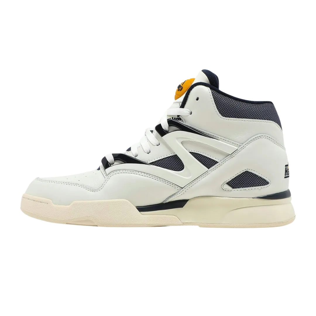 Reebok - Men's Pump Omni Zone 2 'Chalk Vector Navy' - Chalk / Bright Ochre / Vector Navy