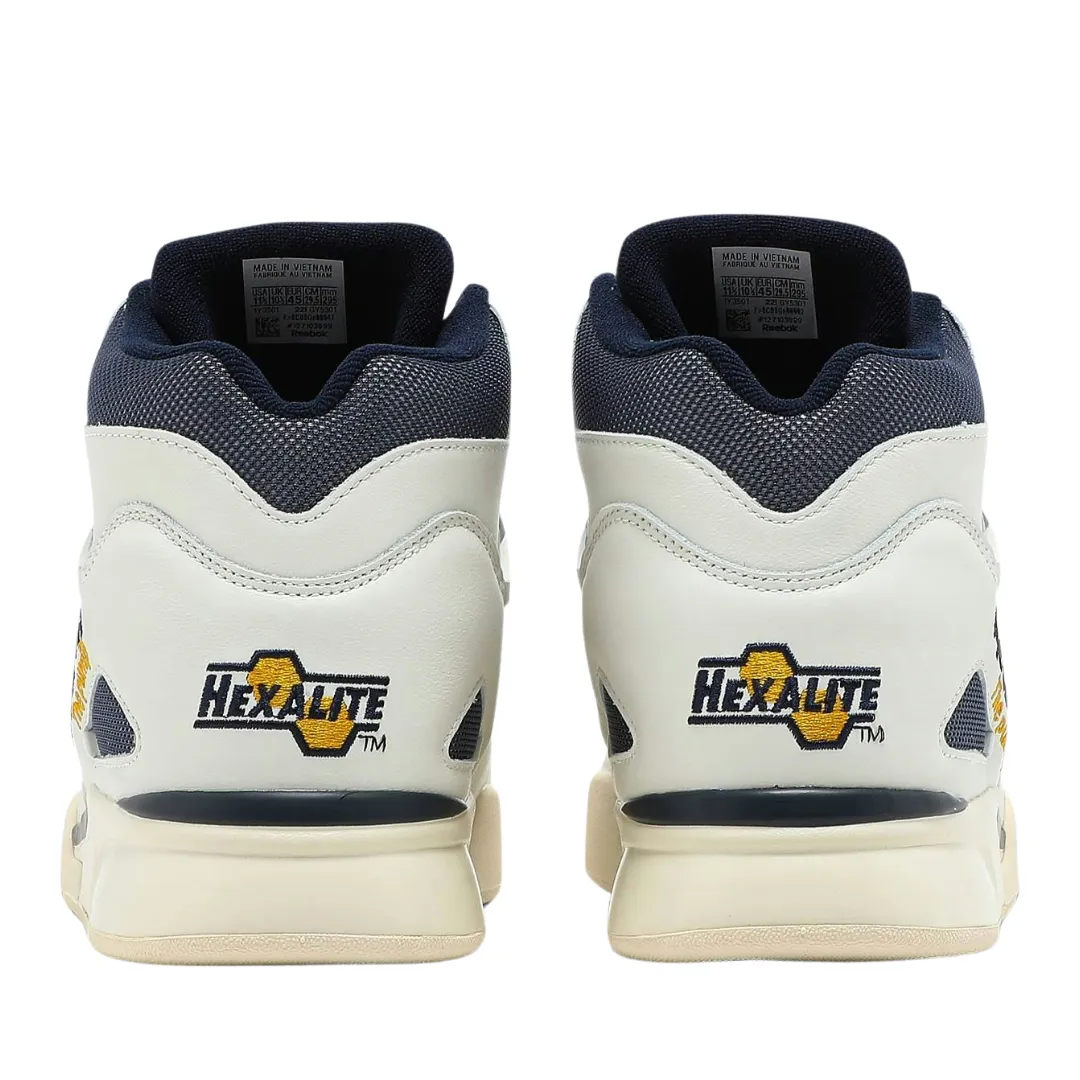 Reebok - Men's Pump Omni Zone 2 'Chalk Vector Navy' - Chalk / Bright Ochre / Vector Navy