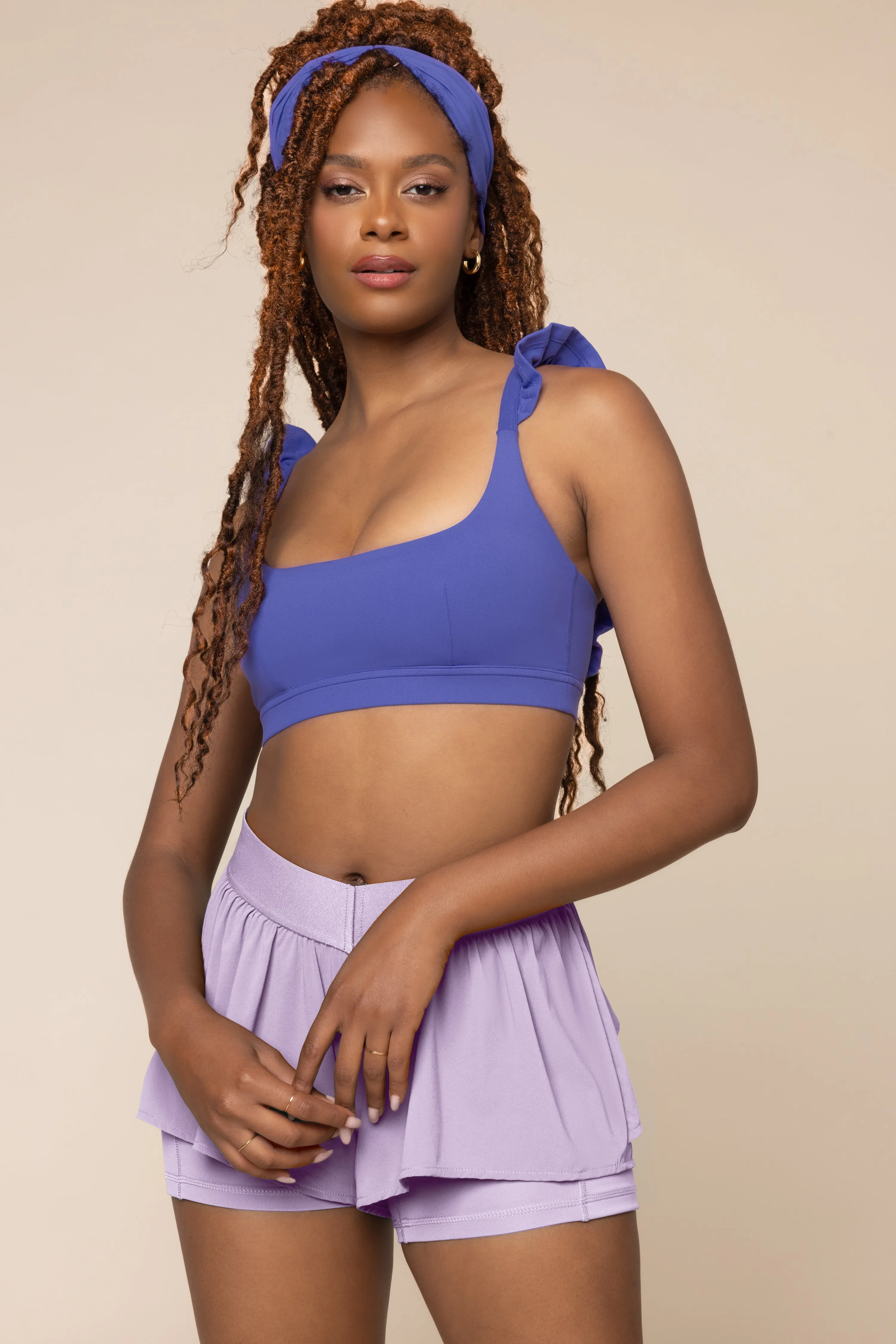 Romance Ruffle Bra - Iris