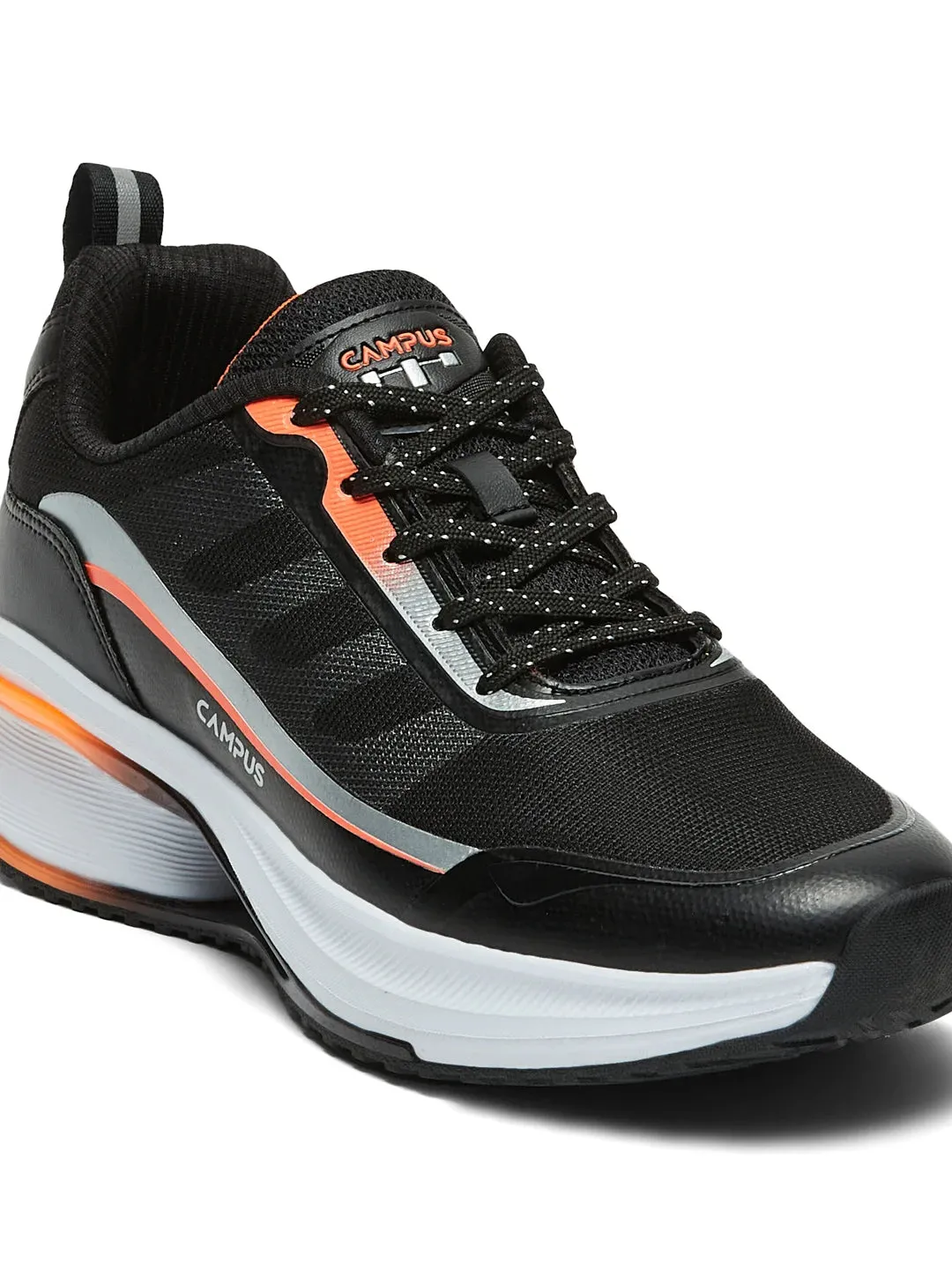 RUSTIK Black Men's Running Shoes