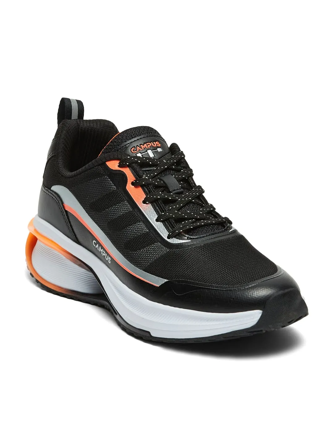 RUSTIK Black Men's Running Shoes