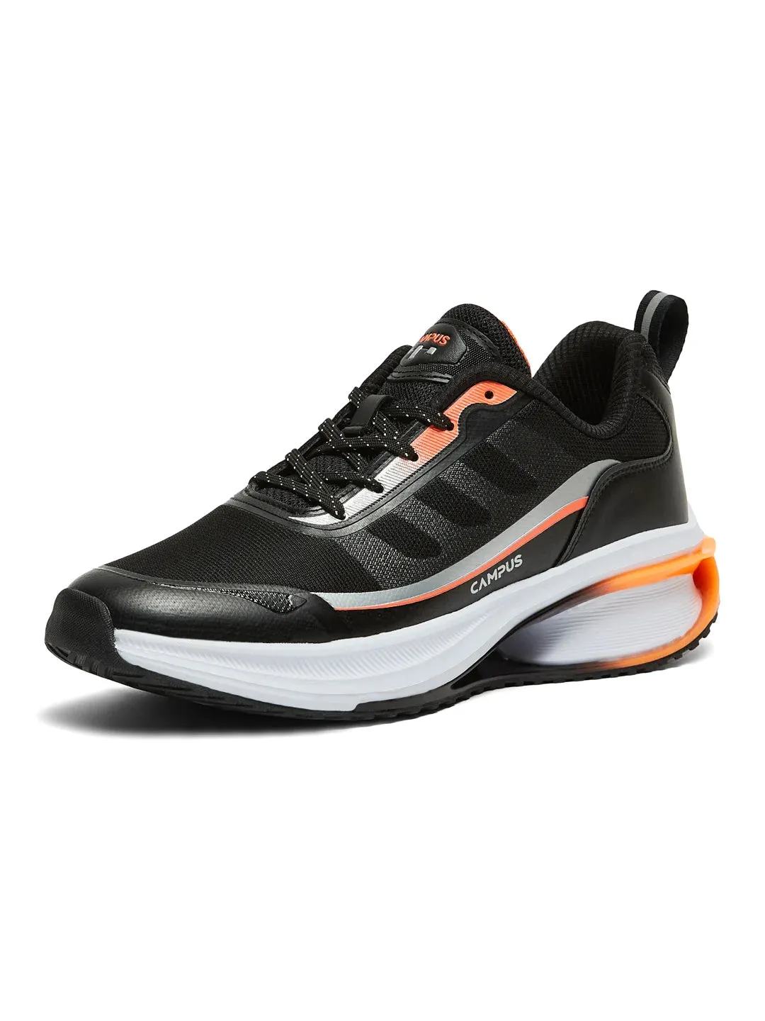 RUSTIK Black Men's Running Shoes