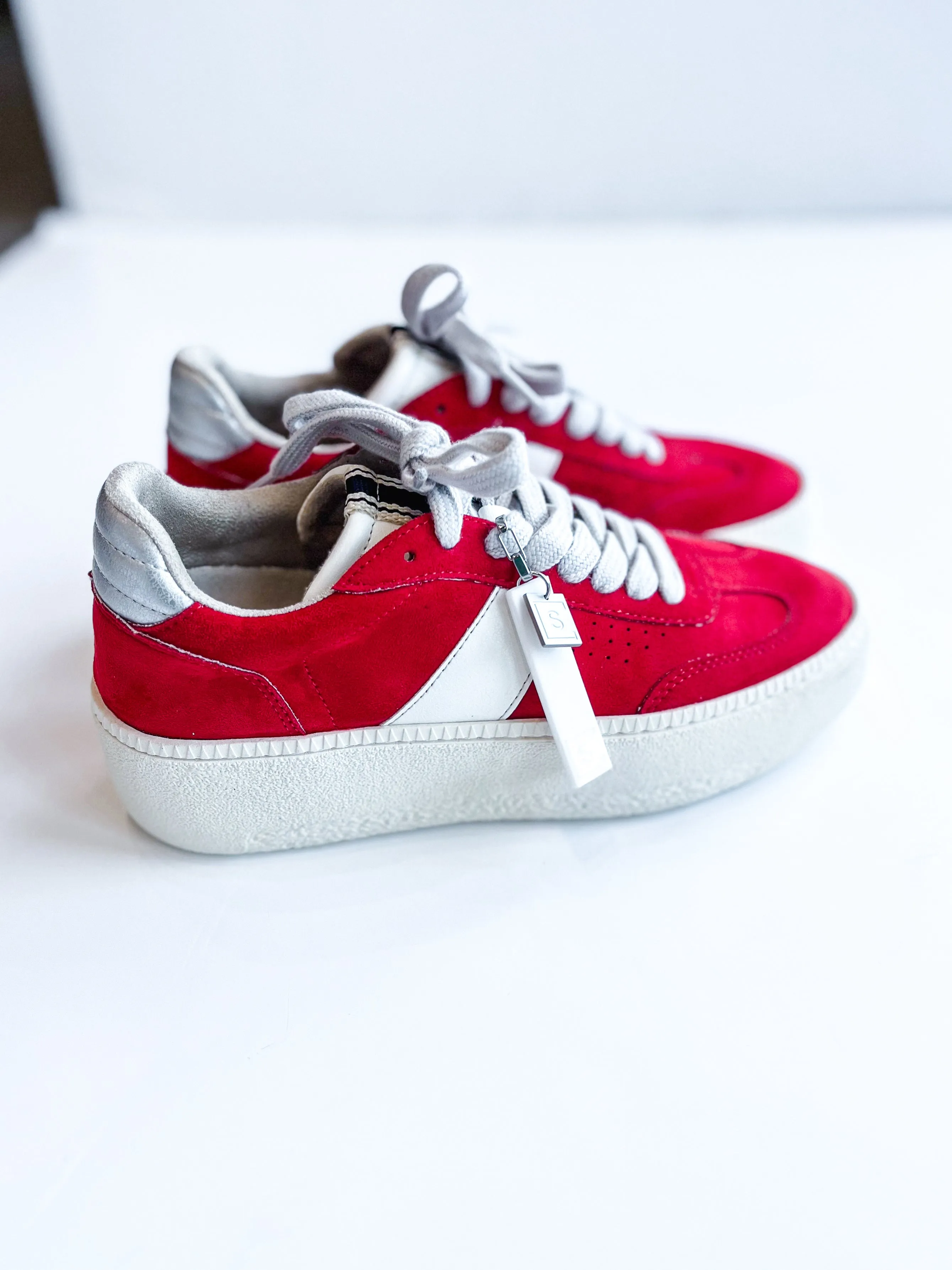 Shushop Stacey Red Suede