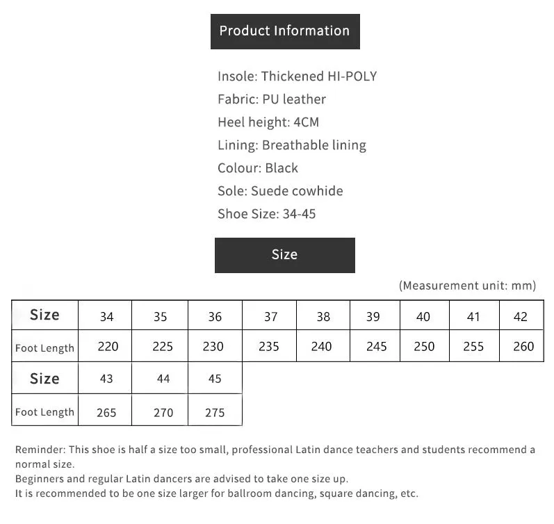 Spring Indoor Latin Dance Dance Shoes Stage Performance Shoes