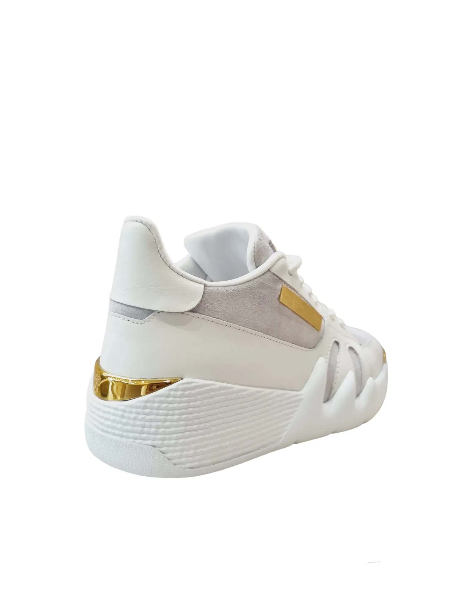 Talon White With Gold Detail Sneakers ( carryover style)