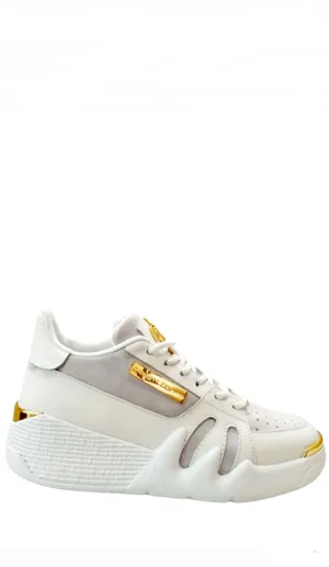 Talon White With Gold Detail Sneakers ( carryover style)