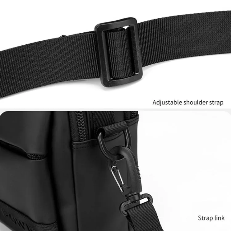 WEPOWER Simple Men Messenger Bag Can Wear Belt Hanging Bag Handheld Shoulder Bag(Grey)