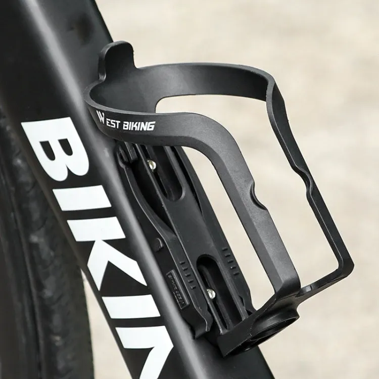 WEST BIKING YP0704032 Bicycle Bottle Frame Multi-Function Tire Rod Water Cup Holder(Black)