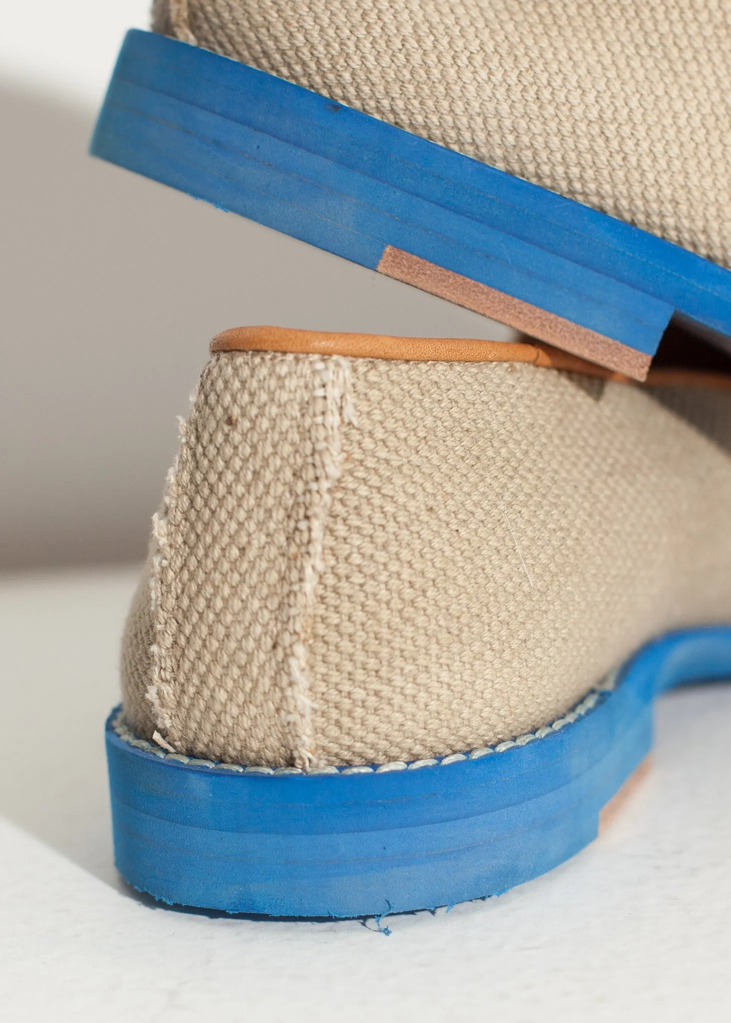 Wingtip Loafer in Blue - Less Choice