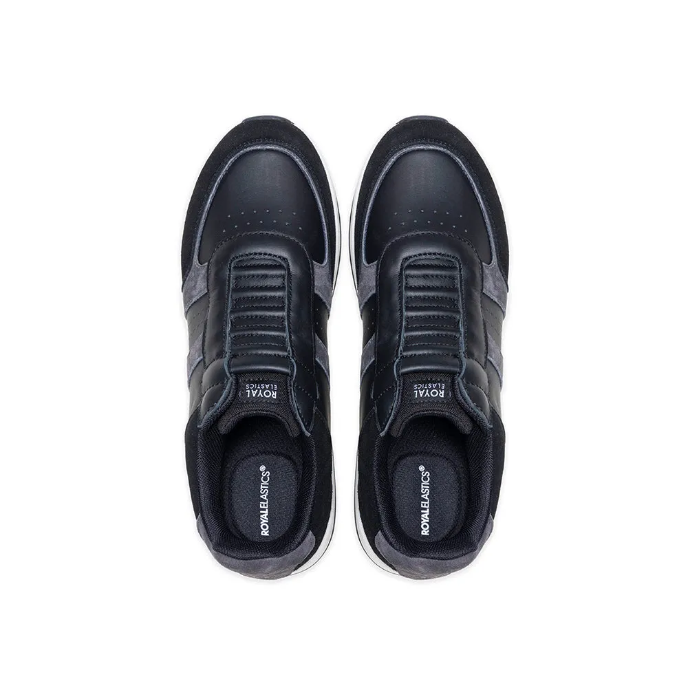 Women's Icon Ultra Lux Black Gray Leather Sneakers 97443-998