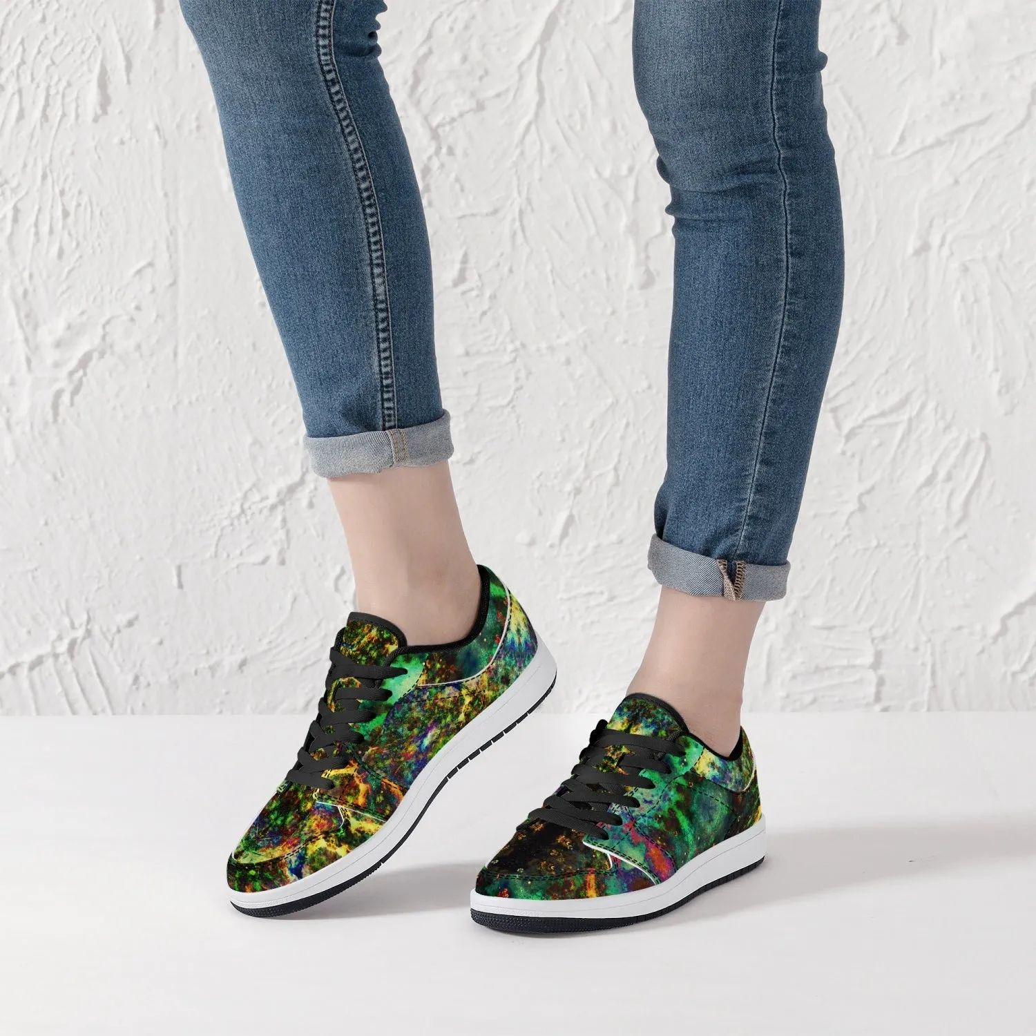 Xerxes Psychedelic Split-Style Low-Top Sneakers