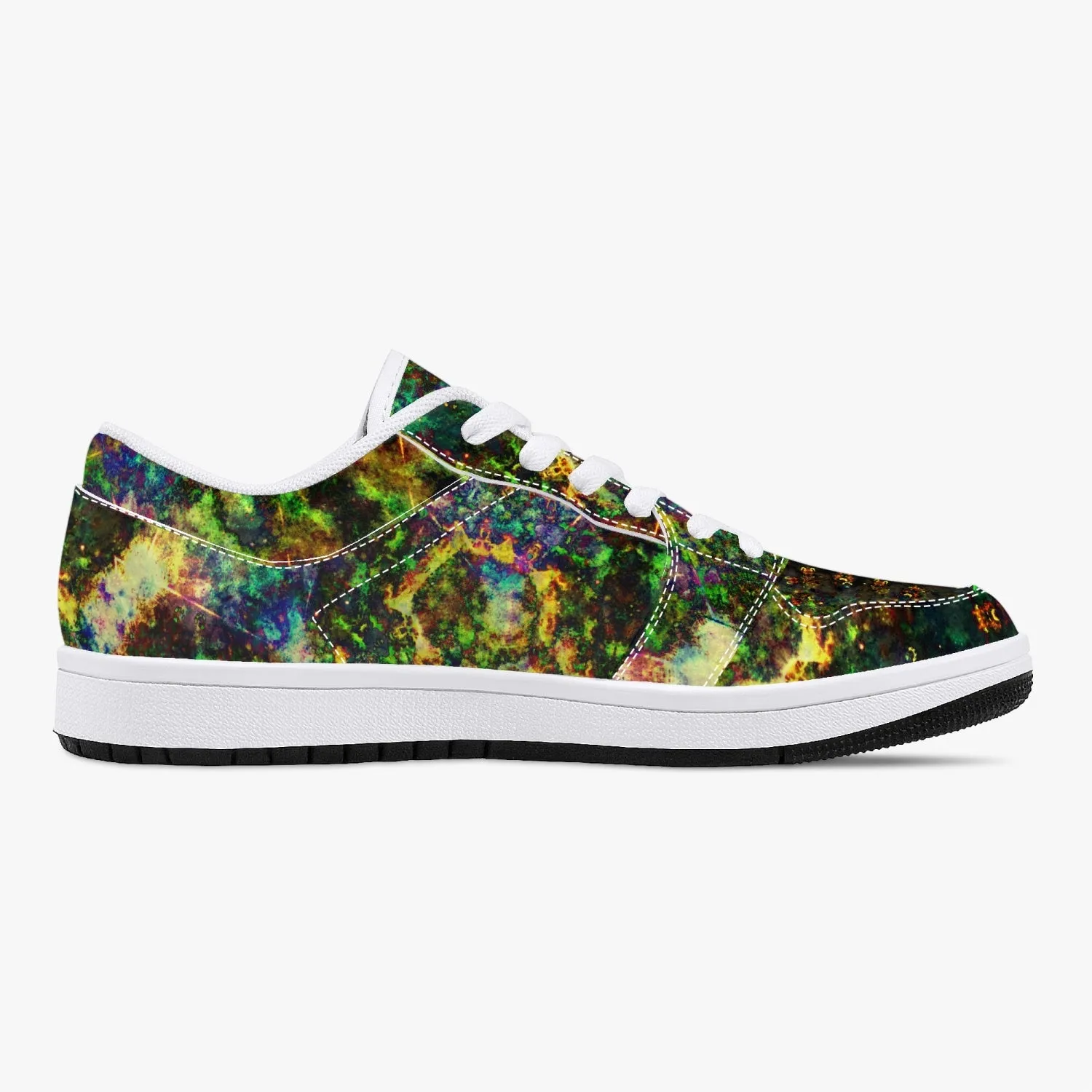 Xerxes Psychedelic Split-Style Low-Top Sneakers
