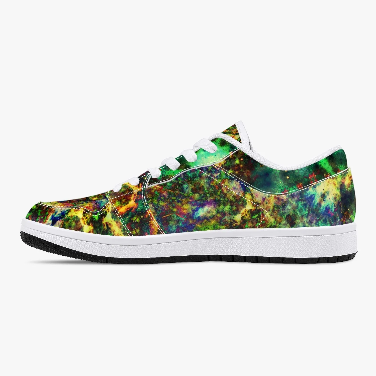 Xerxes Psychedelic Split-Style Low-Top Sneakers