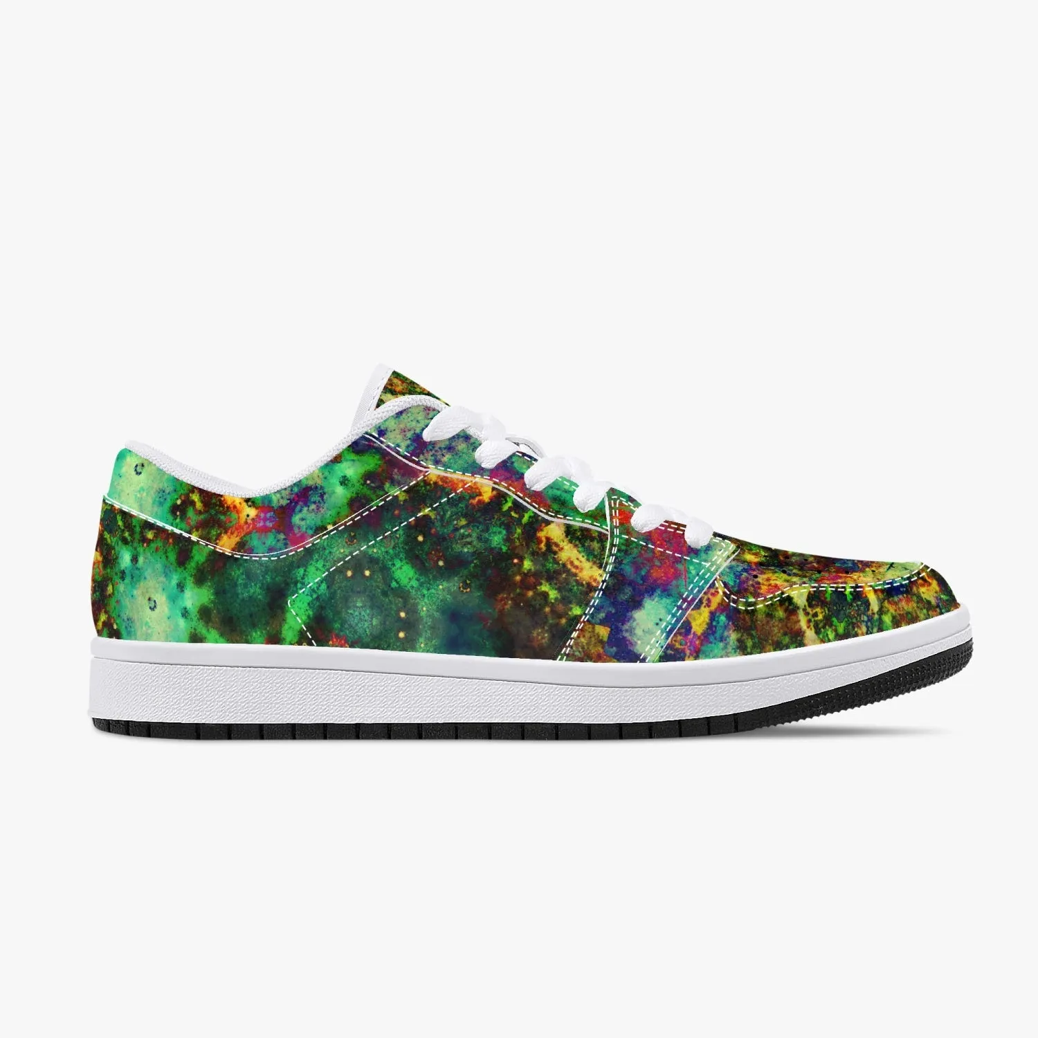 Xerxes Psychedelic Split-Style Low-Top Sneakers