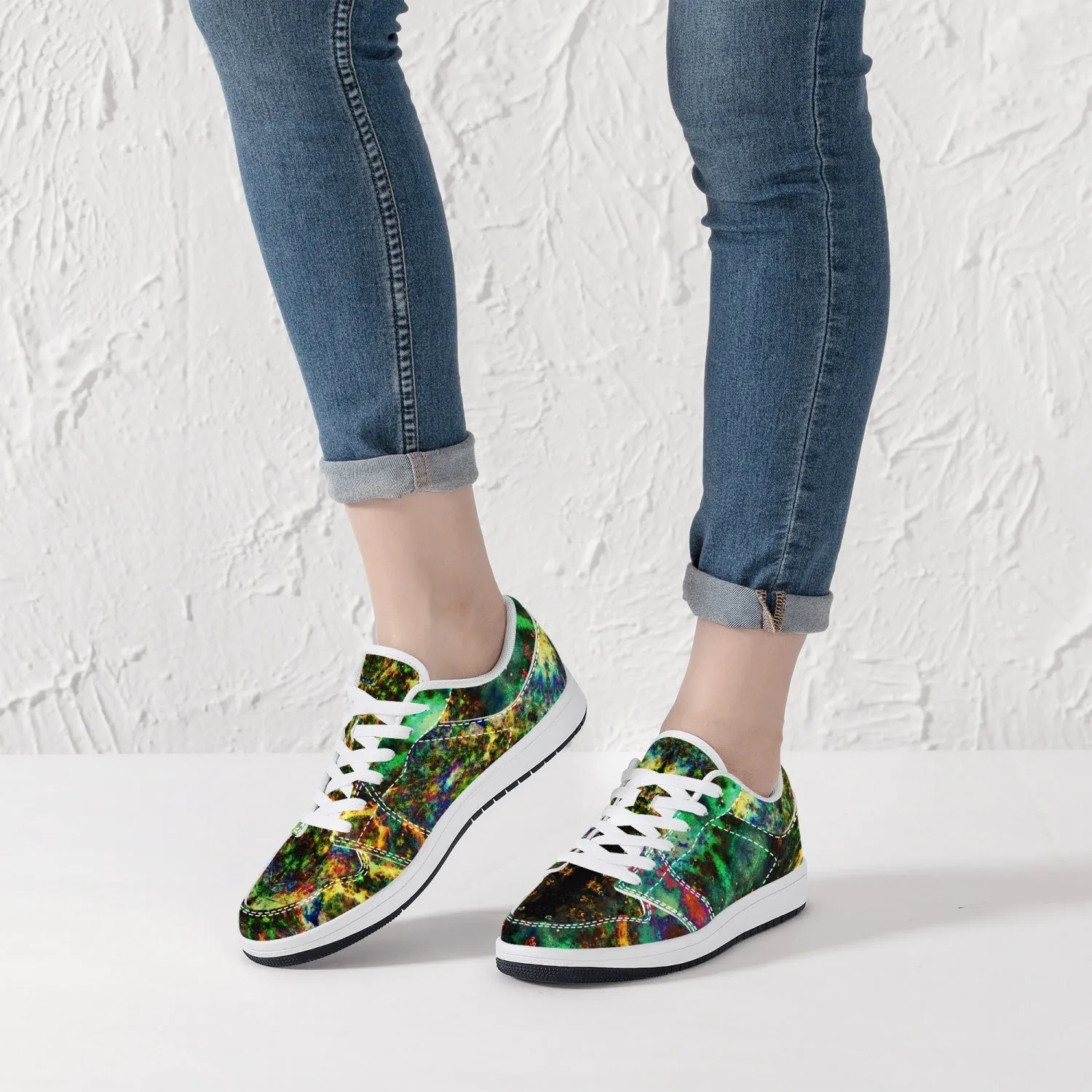 Xerxes Psychedelic Split-Style Low-Top Sneakers